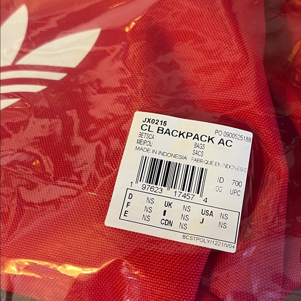 ADIDAS Adicolor Classic Red Backpack - Picture 12 of 12